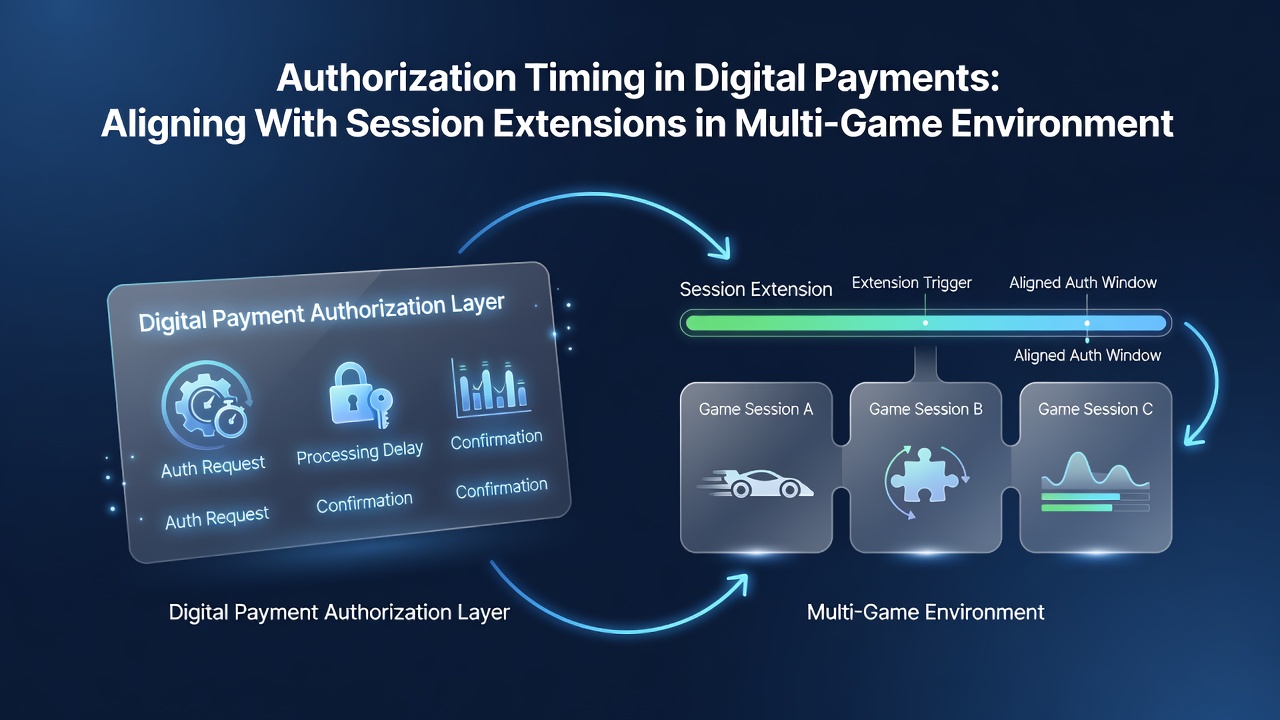 Multi-game platform interface illustrating synchronized payment authorizations across slots, table games, and live dealer options